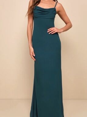 Lulu's Emerald Green Dress